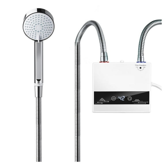4600W Instant Tankless Water Heater Electric Heaters For Bathroom Hot Water Shower And Home Kitchen Faucet ,Digital Temperature Display