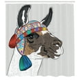 thumbnail image 3 of Ambesonne Llama Shower Curtain, Abstract Pattern, 69"Wx75"L, Multicolor, 3 of 3