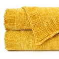 thumbnail image 3 of Chanasya Chenille Chateau Luxurious Knit Throw Blanket with Woven Boarder - Super Soft and Classy Subtle Shimmer for Home Decor, Sofa, Chair, Living Room, and Bedroom (50x65 Inches) Yellow, 3 of 3