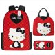 thumbnail image 2 of unids/set niños Sanrio serie Hello Kitty mochila estuche para lápices bolsa de comida arnés de cojín de aire impermeable protección de la columna vertebral mochila escolar hola suerte  unisex, 2 of 2
