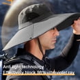 thumbnail image 4 of Harhinhe Sombreros de Sol de ala Ancha Sombrero de Cubo Transpirable para Pesca, Senderismo, Camping, 4 of 5