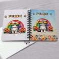 thumbnail image 4 of American Shorthair Celebrates Rainbow Pride Month LGBT LGBTQ+ Spiral Bound Journal Cat Lover Kitten Owner Gifts 5x7in Spiral Notebook - 01003, 4 of 5
