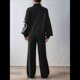 thumbnail image 5 of Conjunto de 2 Piezas para Mujer: Jersey de Punto de Larga y Pantalón , Chándal A Juego Negro XL, 5 of 10