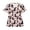 Cute Dachshund, variant on Womens V Neck Scrub Tops Short Sleeve Medical Nursing Stretchy Shirts Size M Cozy with 2 Pockets Nurse Working Scrub T Shirt, Cute Corgi Floral