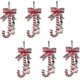 thumbnail image 1 of Christmas Candy Cane Hanging Ornament Santa Claus Snowman Pendants With Bowknot Xmas Tree Decoration , Christmas Decorations6pcsred, 1 of 4