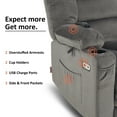 thumbnail image 5 of MCombo Electric Power Recliner Chair w/ Massage USB Cup Holders for Living Room Grey Fabric 6079, 5 of 9