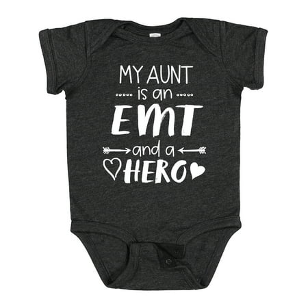 

Inktastic My Aunt is an EMT and a Hero Gift Baby Boy or Baby Girl Bodysuit