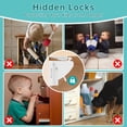 thumbnail image 5 of Xueyu Magnetic Cabinet Locks, Magnetic Baby Proofing Cabinet Locks for 12 Locks and 3 Keys, Locks for Kitchen, Cabinets and Drawers, Invisible from Outside, No Tools, Easy Installation, 5 of 8