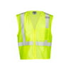 Ml Kishigo B65229175 Single Pocket Zipper Mesh Vest, Lime - Large