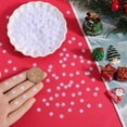 thumbnail image 3 of 1 Box 6000Pcs Snowflake Sequin Christmas Winter Sequins Small Flat White Paillette with Hole PVC Plastic Snow Glitter Paillettes Ornament for Christmas Tree Party Table DIY Craft Accessories, 3 of 5