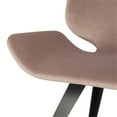 thumbnail image 4 of Nuevo Astra 19.3" Fabric & Steel Metal Dining Chair in Matte Blush Pink Pink, 4 of 4