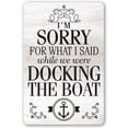thumbnail image 1 of Metal Sign - Sorry Boat - Durable Metal Sign - Use Indoor/Outdoor - Funny Decor for Cabin, Lake House and Home Under $25 (12" x 18"), 1 of 5