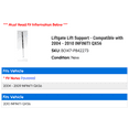 thumbnail image 2 of Liftgate Lift Support - Compatible with 2004 - 2010 INFINITI QX56 2005 2006 2007 2008 2009, 2 of 2