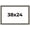 Balcoca Black Bamboo, variant on 38x24 Frame Black Real Wood Picture Frame Width 2 inches | Interior Frame Depth 0.5 inches | Fitz