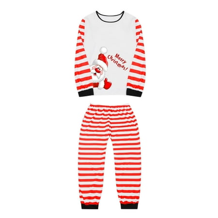 

ZIZOCWA Cookinty Christmas Pajamas For Family Christmas Family Pajamas For Women Print Matching Set Sleepwear Blouse Pajamas Family Xmas Pants Man Christmas Top Stripe Daddy Family Matching Pajamas W