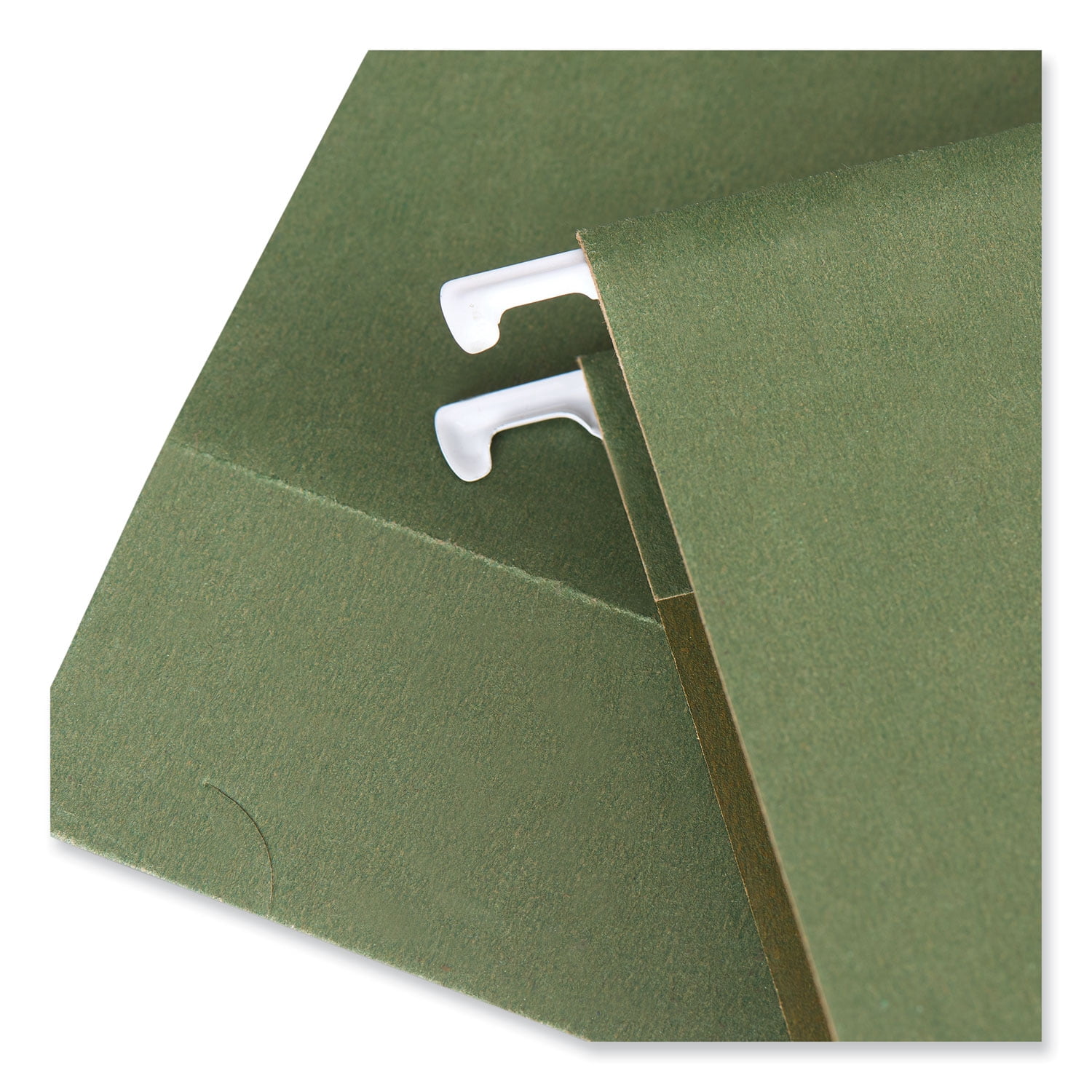Universal Box Bottom Hanging File Folders, Letter Size, 1/5-Cut Tab, Standard Green, 25/Box (14142)