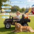 thumbnail image 5 of Joyracer 24 Volt Ride on Toys, Cute Ride on Dump Truck for Toddlers with Dump Bed, Remote, Music, Shovel, Black, 5 of 11