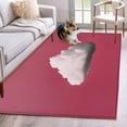 thumbnail image 2 of Pink Sky Area Rug 4x6 Washable Rug Non Slip Abstract Sky White Minimalist Large Area Rug Indoor Floor Carpet for Entryway Bedroom Kitchen Living Room Home Office Dining Room Nursery, 2 of 9