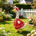 thumbnail image 6 of Elegant Style Dress Sets with Heart Lace and Pearl Necklaces for 23in Porch Geese, Lovely Costume Outfits for Home Porches, Gardens and Figurine Decorative Dressing, 6 of 8