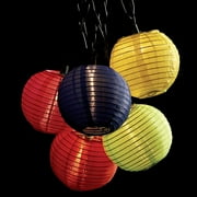 Multicolor Paper Ball Lantern Light Set