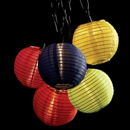 Multicolor Paper Ball Lantern Light Set