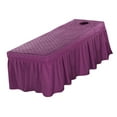 thumbnail image 1 of DOLITY Draps de Lit de Salon Spa Table de Massage avec Trou pour Massage, 1 of 8