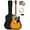 Sunburst w/ Hard Case, variant on Fender FA Series Dreadnought Acoustic-Electric Guitar - 2-Color Sunburst w/ Gig Bag