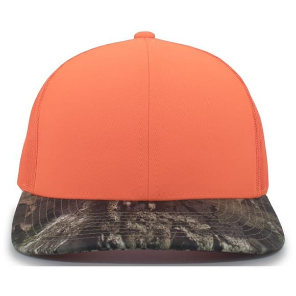 Pacific Headwear 108C.99M.OS Camo Snapback Trucker Cap, Blaze & Break-Up Country - One Size