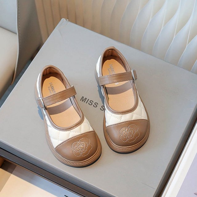 Zapatos de cuero para niñas, zapatos de princesa para primavera y otoño, zapatos de suela suave para niñas, zapatos para niñas pequeñas, zapatos para niñas
