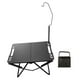 thumbnail image 4 of Mesa de camping plegable, mesa de parrilla de acero al carbono, mesa de picnic portátil multifuncional con soporte de luz, 4 of 8