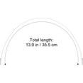 thumbnail image 2 of HUGFEGWE 50pcs Barbed Elastic Cords with Metal Ends White Stretch Loops for Masks Lanyard Loop Party Hats DIY Crafts Projects Rope Thread String Extender Strap for Badges Book Binding Signs CJ-87358, 2 of 9