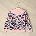 thumbnail image 3 of Richie House Kids Girls Winter Pullover Knitted Sweater Lapel Collar Thick Warm Coat RHK3002-A-8/9, 3 of 5