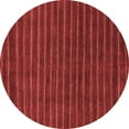 thumbnail image 1 of Ahgly Company Machine Washable Indoor Round Abstract Red Modern Area Rugs, 6' Round, 1 of 4