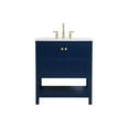 thumbnail image 3 of Elegant Kitchen and Bath 30 inch Single Bathroom Vanity in Blue, 3 of 8