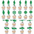 thumbnail image 1 of Topers para cupcakes Qertesl de temática militar, verdes, 20 piezas, 1 of 8