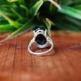 thumbnail image 5 of Black Onyx Signet Ring, 925 Silver Ring, Statement Ring, Prong Setting Ring, Boho Ring, Cocktail Ring, Charm Ring, Oval Cut Stone, Men Ring*, 5 of 9