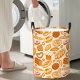 thumbnail image 5 of Sikiie Various Bread Print Round Dirty Clothes Basket, Waterproof Standing Foldable Storage Basket, for Laundry Room, Bedroom, Bathroom Storage-Small, 5 of 6