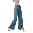 thumbnail image 2 of Kiplyki Wide Leg Pants Women's Loose High Waist Wide Leg Pants Workout Out Modert Trousers Yoga Gym Pants, 2 of 7