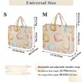 thumbnail image 2 of FORMRS Womens Corduroy Tote Bag Crossbody Shoulder Handbag with Pocket, Watercolor Seashell, 2 of 7