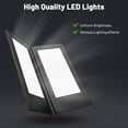 thumbnail image 5 of WeChef 4 Pack LED Backlit Menu Cover Leatherette Wine List Check Bill Holder Displayer 2-Panel Fits 5"x11" Paper, 5 of 11