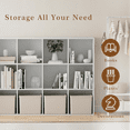 thumbnail image 4 of Anhdah 12 Cube Storage Organizer, Cube Bookcase Closed Back Panel Bedroom, Living Room, Home Office, Closet Bookshelves White, 4 of 6