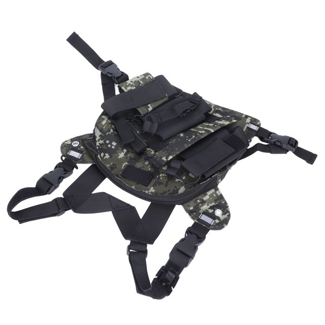 Bolsa de pecho para walkie talkie, arnés de pecho para radio, aparejo de pecho para walkie, chaleco de caza, paquete frontal de pecho de alta capacidad