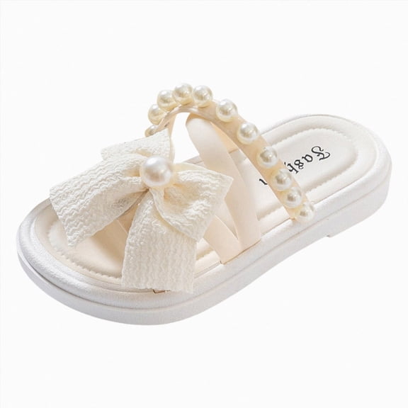 Godom Girls Slippers Non-Slip Super Soft Slides Bathroom Thick Sole Sandals Kid Cloud Slides