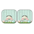 thumbnail image 7 of Balery 2 Piece White Bunny Bottom And Easter Eggs Car Windshield Sun Shade|Foldable Front Windshield Shade for Car Front Window for Most Sedans SUV Truck-Large, 7 of 7