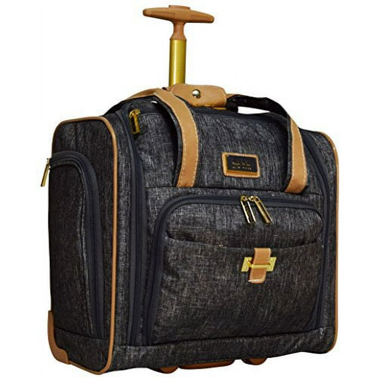 Nicole Miller 15 Inch Underseat Luggage Lightweight, Rolling