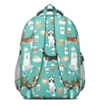 thumbnail image 3 of Husky and Coffee Backpack for School,Cute School Bag,Schoolbag with Adjustable Shoulder Straps & Padded Back,16.9 Inch, 3 of 5