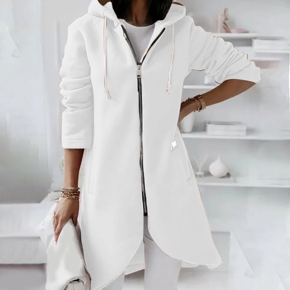 Women Casual Personality Street Hoodie Zipper Hoodie Long Plus Hoodie Women Sweatshirts Hoodies Warm Women Long Hoodies Women Sweatshirt Women Pullover Tunic Zipper Sweatshirts Women Casual Long