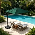 thumbnail image 3 of Parasol Rectangulaire de Remplacement pour Patio avec Protection pour Jardin, Cour, Marché, 3 of 4
