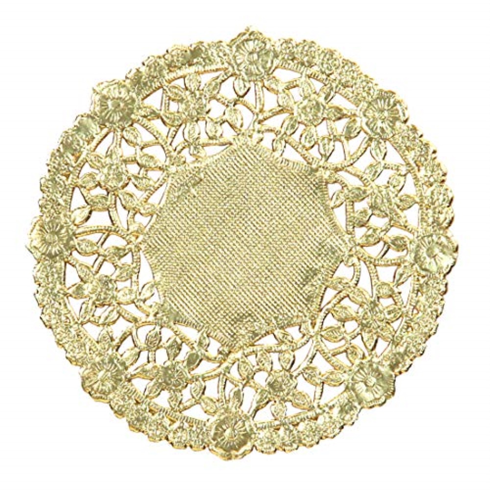 hygloss products 12 inch gold foil doilies round doilies made in the