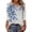 A534 Multicolor, variant on Tunic for Women V Neck 3/4 Sleeve Casual Loose Fit Floral Bird Graphic Print Soft Breathable Lightweight Spring Summer Fashion Tops